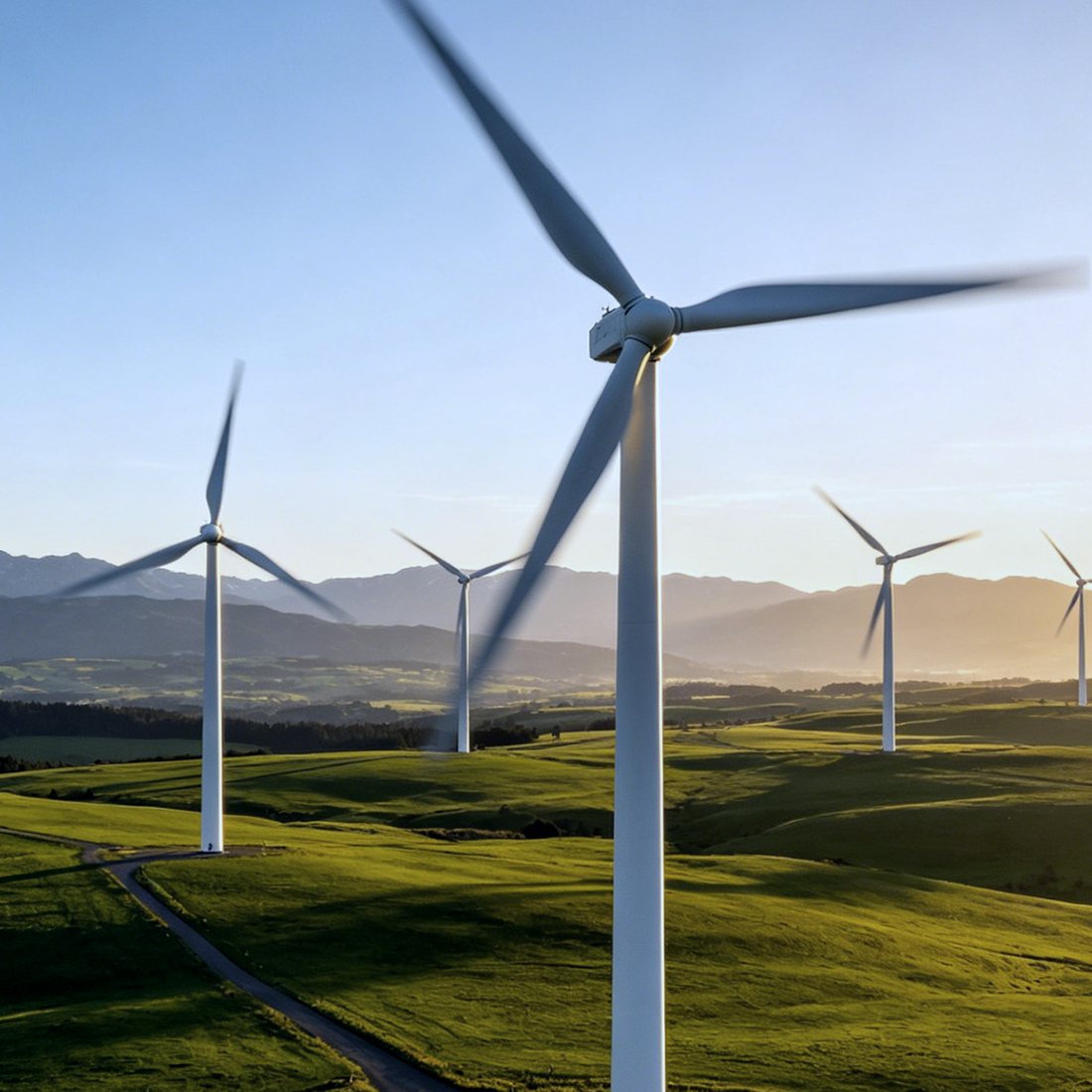 Onshore wind turbines in operation